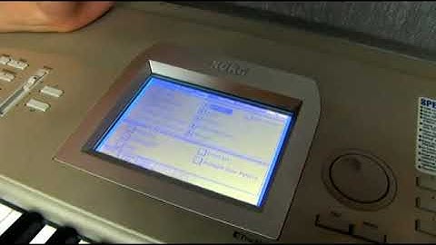 Korg Triton Studio Keyboard Global Mode