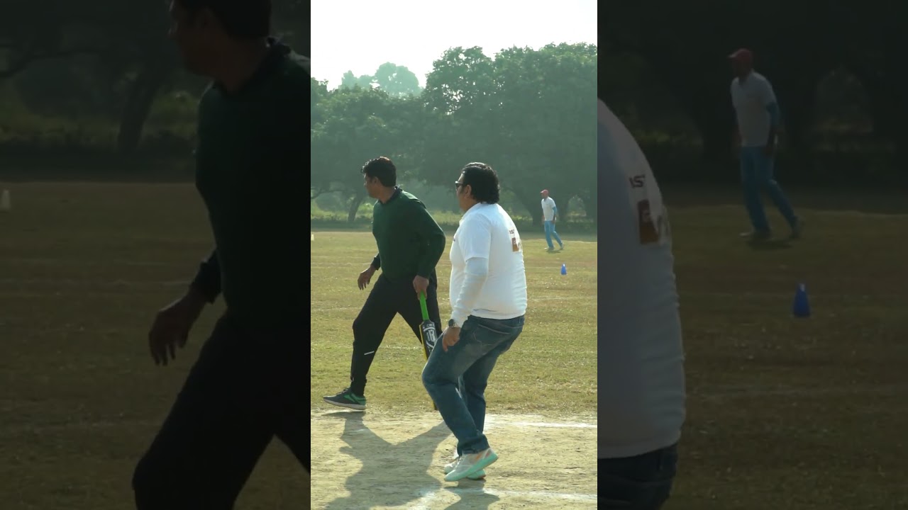 ISTC 99 batsman nudges one into the gap and steals a sharp single off the bowling of Gulshan Babber