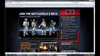 How To Get Battlefield 3 BETA (PC)