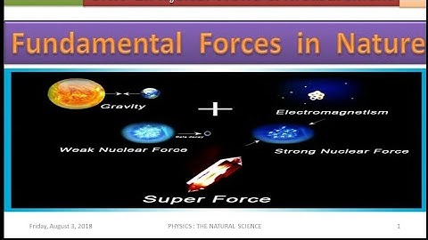 Class 11 Unit-1: Physical World and Measurement - 7(Fundamental forces in nature)