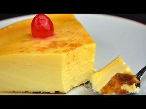 Como hacer el mejor flan de queso con caramelo casero