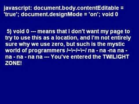 Edit ANY webpage with this cool JS applet