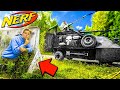 NERF HIDE AND SEEK AGAINST A NERF TANK!