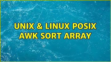 Unix & Linux: POSIX Awk sort array