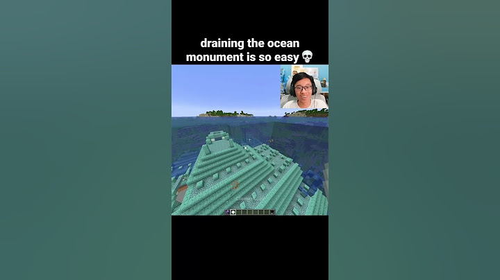 Minecraft Drain Monument Command Moment