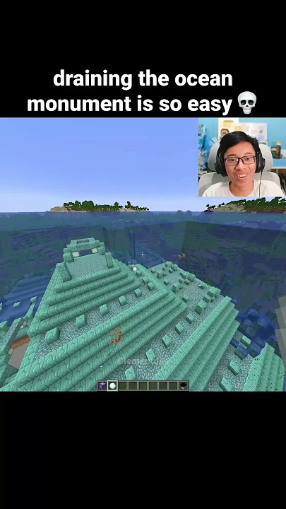 Minecraft Drain Monument Command Moment