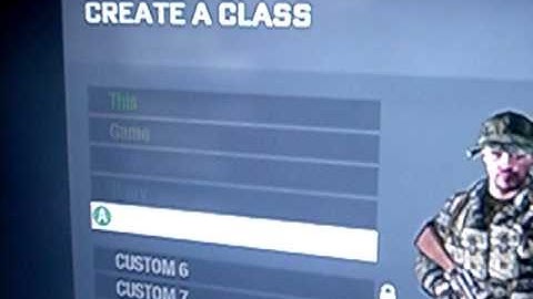 Black ops Modded Class names Flashing