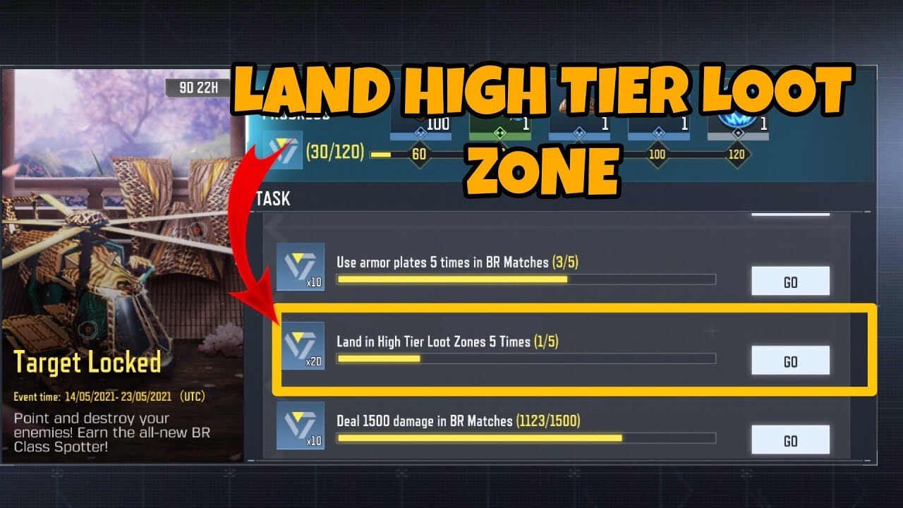 LAND IN HIGH TIER LOOT ZONES 5 TIMES IN CALL OF DUTY MOBILE - You...