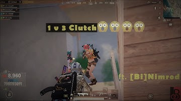 1v3 CLUTCH | HYDRA ELITE CUSTOMS | ft. [Bi]NimrodYT | PUBG MOBILE