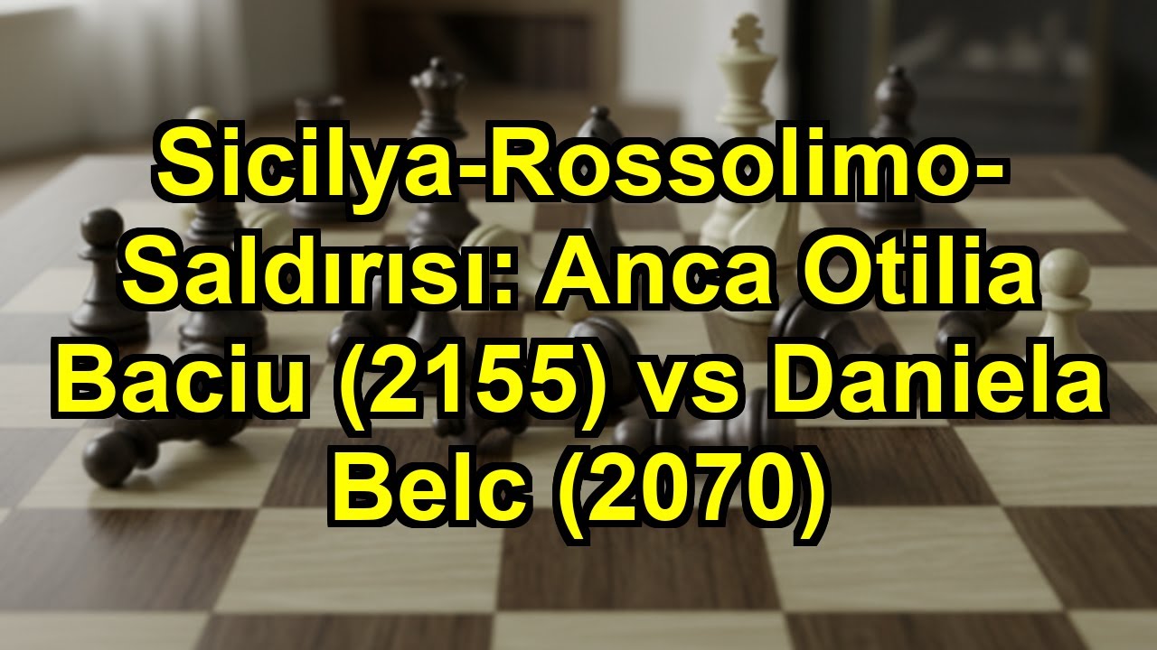 Sicilya-Rossolimo-Saldırısı: Anca Otilia Baciu (2155) vs Daniela Belc (2070)