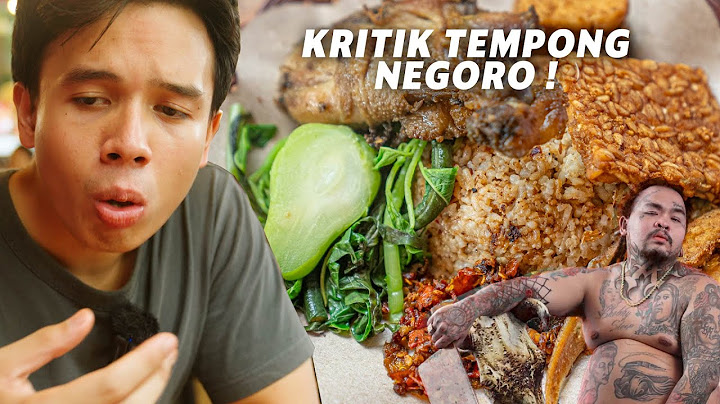 MAAF KING ABDI, INI PENDAPAT SAYA SOAL SEGO TEMPONG NEGORO ! - SUARA KONSUMEN