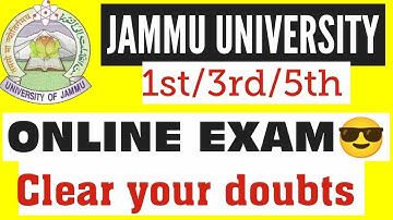 university of jammu#Semester 1st, 3rd and 5th#Online Exam#Viva kaisey ho ga#Subscribe for more video