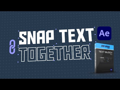 Snap Text Layers Vertically | Free After Effects Tool Update - Text Buddy 2.0