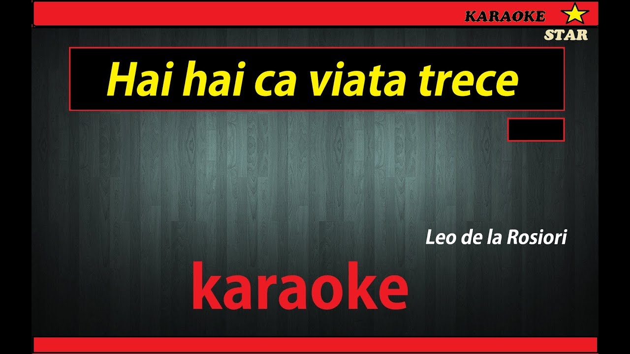 #karaoke Hai hai ca viata trece (Leo de la Rosiori)