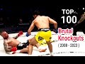 Top 100 brutal knockouts in mma  2008  2023   repost  