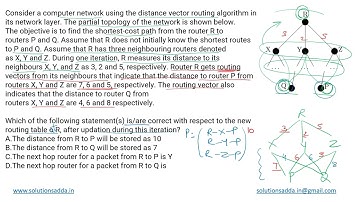 GATE 2021 SET-2 | CN | DISTANCE VECTOR ROUT | GATE TEST SERIES | SOLUTIONS ADDA | EXPLAINED BY POOJA