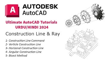 AutoCAD Construction Line & Ray | Ultimate AutoCAD Tutorials URDU/HINDI 2024