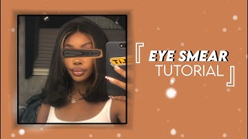 『 eye smear tutorial : alight motion tutorials 』