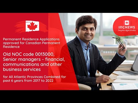 Approved Canadian PR for Senior Managers - Atlantic Provinces 2017-2022 (NOC 0013000)