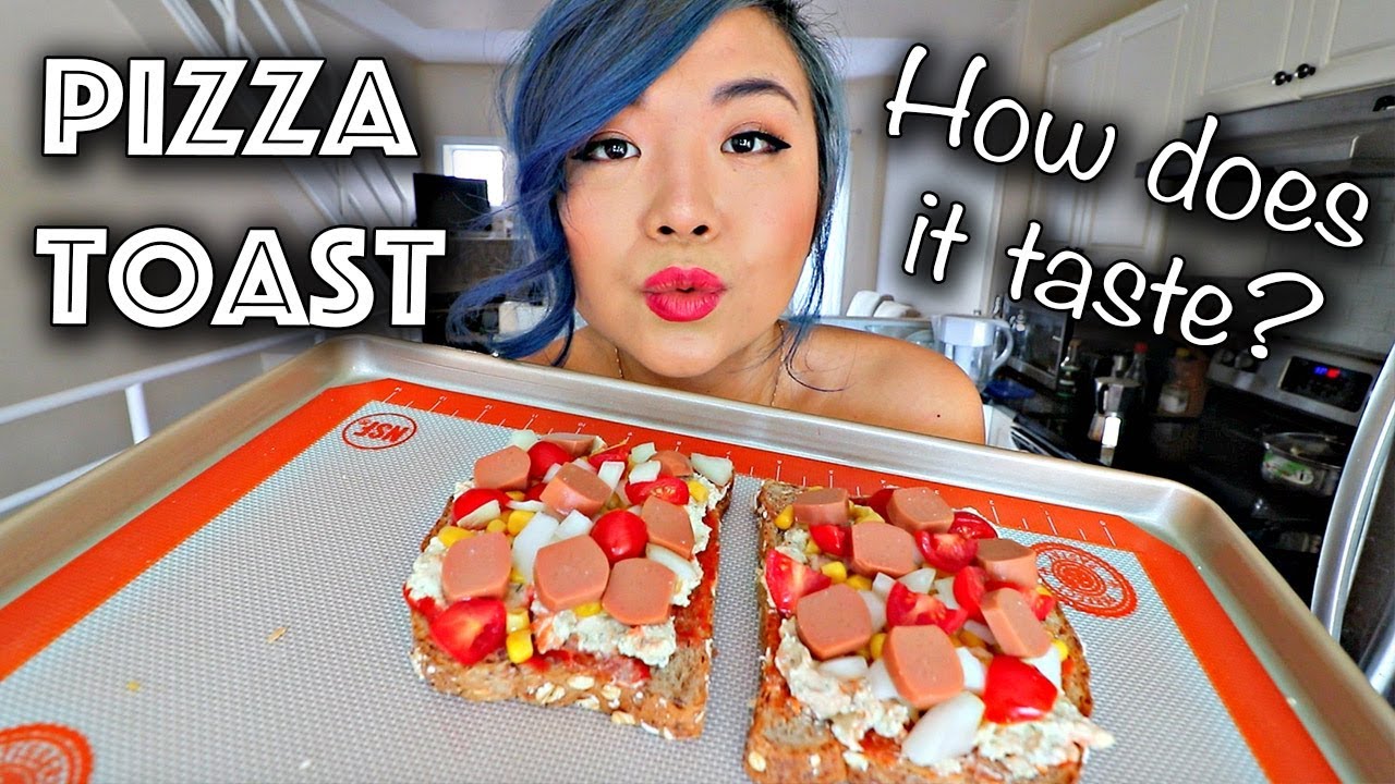 Making PIZZA TOAST... how does it taste?! (Easy Vegan Recipe) YouTube