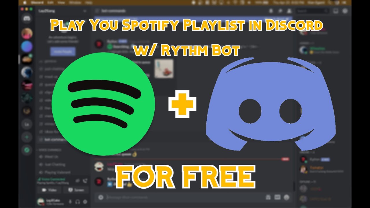How To Play Your Spotify Playlist In Discord W Rhythm Free YouTube How To Play Your Spotify Playlist In Discord W Rhythm Free YouTube