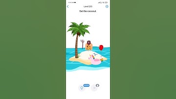 EASY GAME – BRAIN TEST LEVEL 255 GET THE  COCONUT