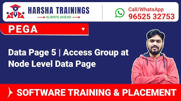 #Pega Videos | Data Page 5 | Access Group at Node Level Data Page |  Call/Whatsapp  +919652532753
