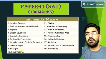 NTSE - National Talent Search Examination Syllabus PART-1 in Punjabi Language