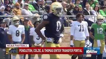 3 Notre Dame football players enter transfer portal