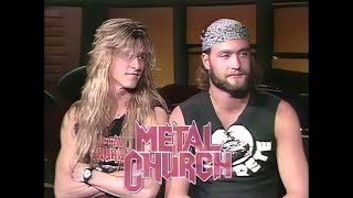 MTV: Headbanger's Ball - Mike Howe & Duke Erickson (Metal Church) (Adam Curry Interview) (1989) [HD]