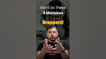 ❌3 Mistakes that Droppers do❌#droppers #jee #jee2025 #iit #iitjee #jeepreparation #mistakes