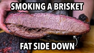 Smoking a Brisket Fat Side Down