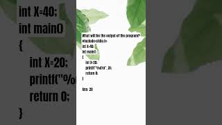 C language test question.