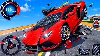Hyper Extreme Car Crash Beam Derby 3D - GT Ramp Car Stunts Racing Simulator - Android GamePlay screenshot 3