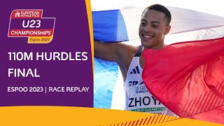 Sasha Zhoya battles to 110 hurdles gold ⚔️  Race replay | Espoo 2023