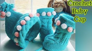 Easy And Demanding Crochet Baby Cap,Crochet Baby Cap and Boots,Crochet Cap Knitting,Craft & Crochet