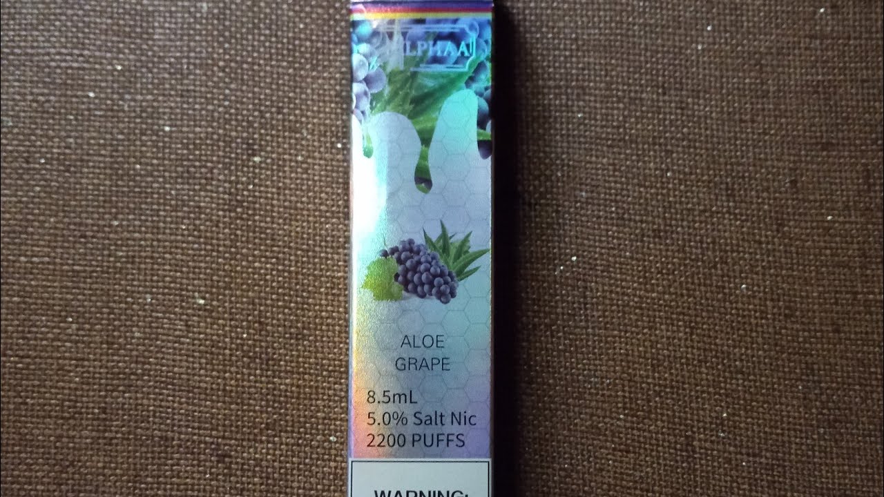 Alphaa Onee Plus Disposable Vape Review! (Aloe Grape Flavor)