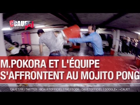M.Pokora et l'équipe s'affrontent au Mojito Pong géant - C’Cauet sur NRJ