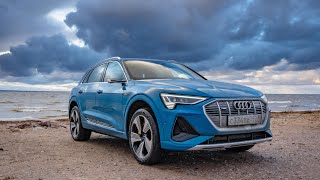 Audi E-TRON! На сколько реально хватает батареи!? Можно ли ездить каждый день на электро каре!?