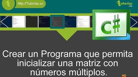 arrays – visualStudio c# (inicializar matriz con números multiplos)