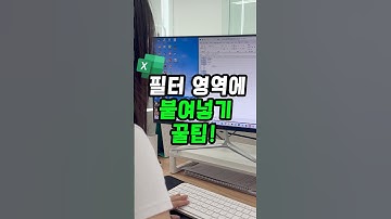 엑셀 필터 영역에 복붙 쉽게 하는 방법