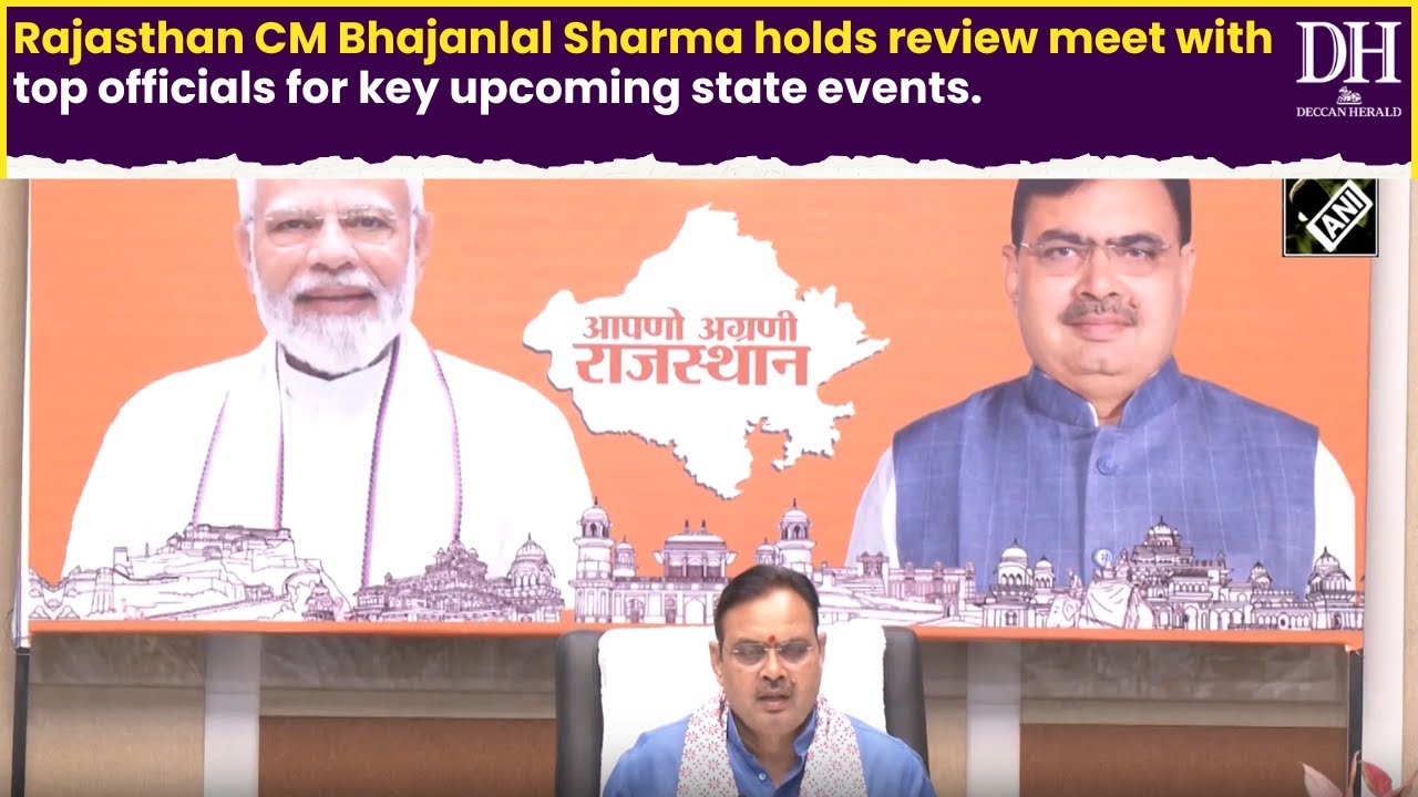Rajasthan CM Bhajanlal Sharma holds review meet with top officials for key upcoming state events
