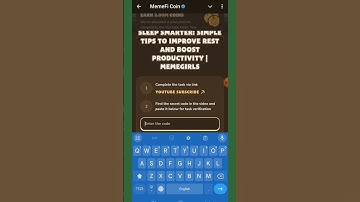 Sleep Smarter: Simple Tips to Improve Rest and Boost Productivity | MemeGirls | MemeFi Code |