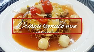 How to cook Crispy tomato mee | Crispy noodle recipe | Sarawak tomato mee | 番茄汁面