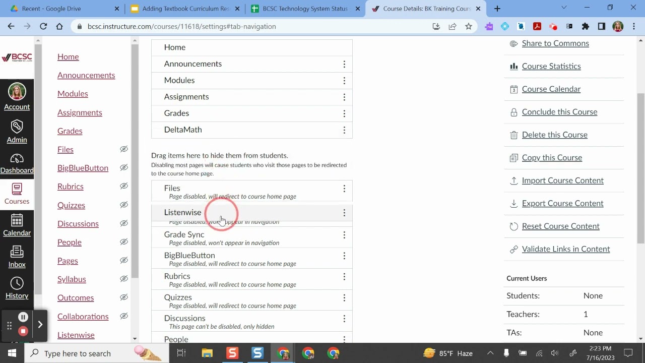 Accessing DeltaMath in BCSC Canvas