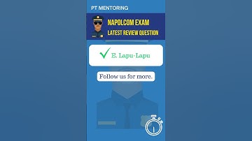 Napolcom Exam Q and A - 3 - General Information #shorts