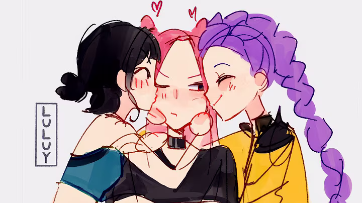 Double Kiss 😏┃Zoey x Rumi x Mira (Polytrix)┃Kpop Demon Hunter Comic Dub