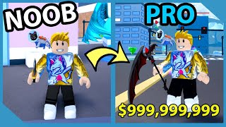 Noob VS Roblox Knife Simulator