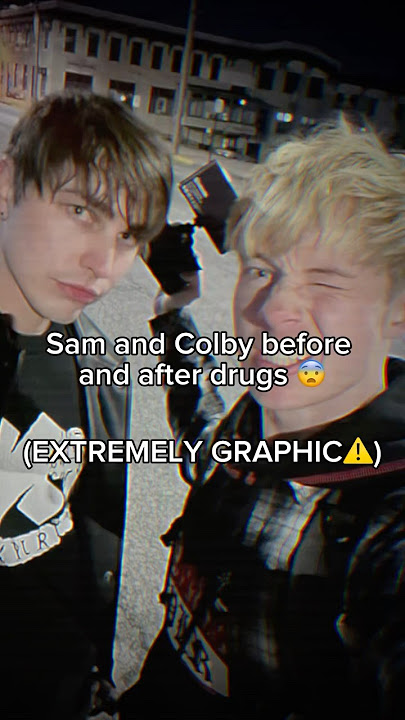 Sam and Colby before and after drugs 💔 || #samgolbach #colbybrock #samandcolby #satire