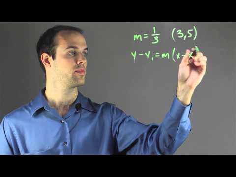 How to Do Point-Slope Form When the Slope Is a Fraction? : Fun with Math!